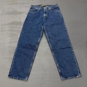 Levis SilverTab Carpenter Baggy Jeans Blue Denim Relaxed Wide Leg 31 x 32